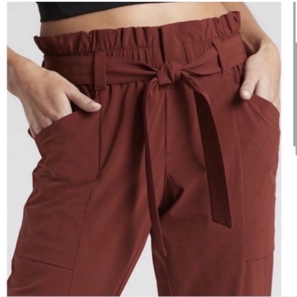 Athleta Skyline High Rise Paper Bag Ankle Pant - Picture 2 of 15